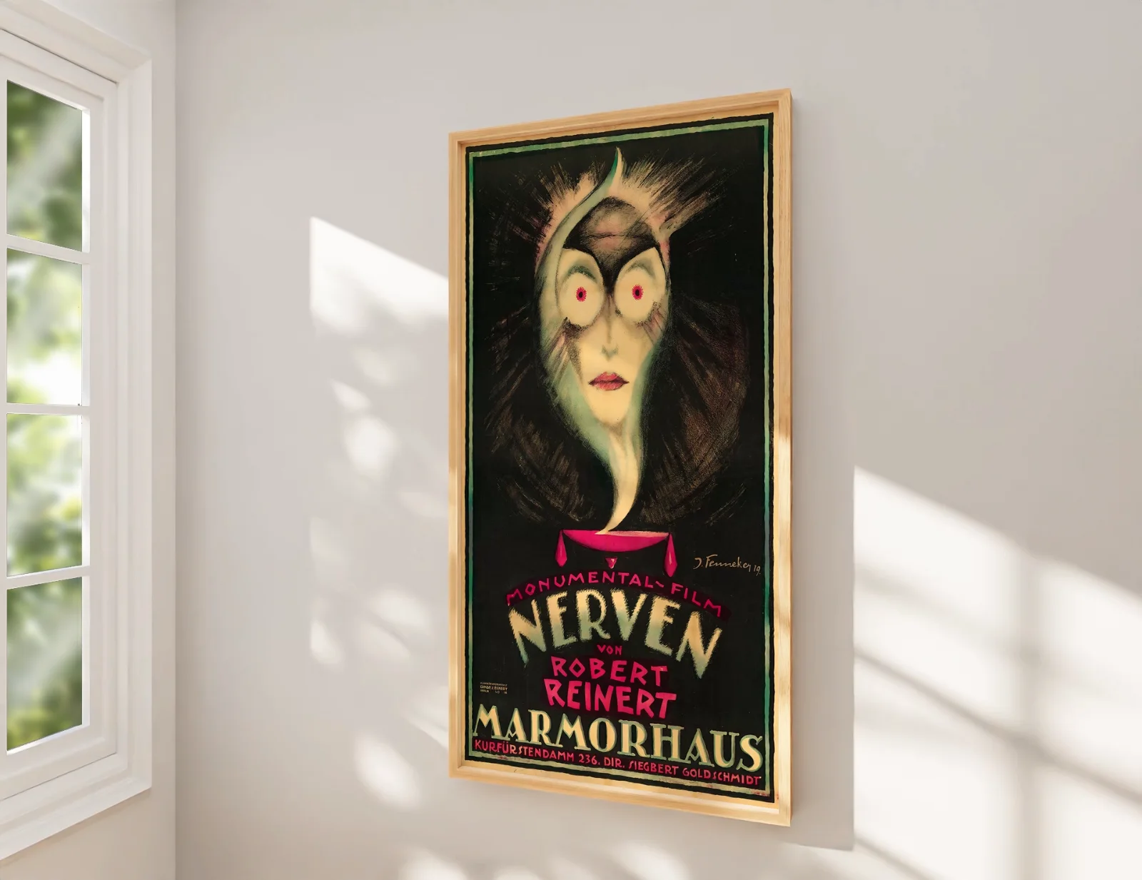Nosferatu - 1922 Murnau German Expressionist Silent Horror 50" x 35" Poster, изображение 2