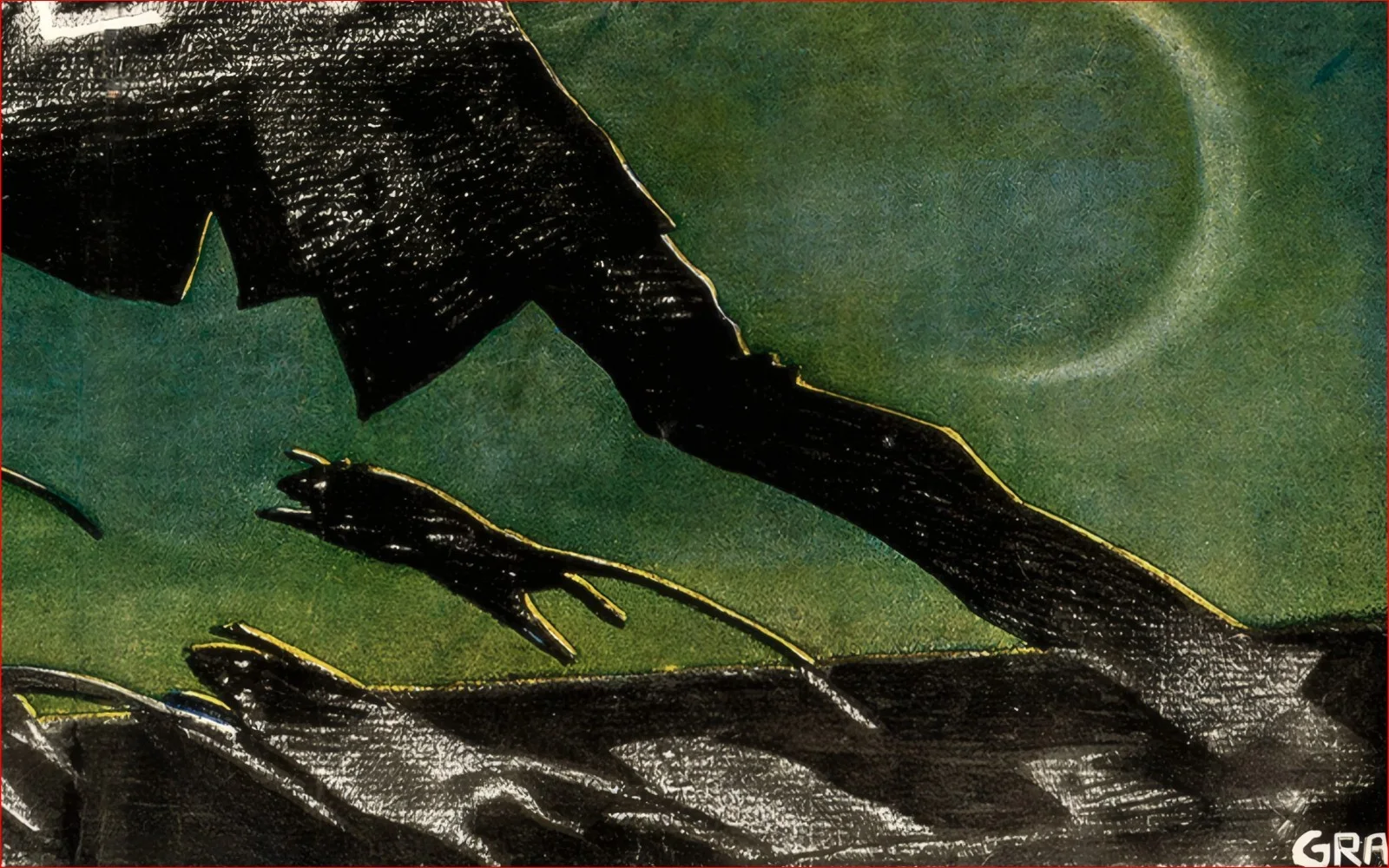 Nosferatu - 1922 Murnau German Expressionist Silent Horror 50" x 35" Poster, изображение 4