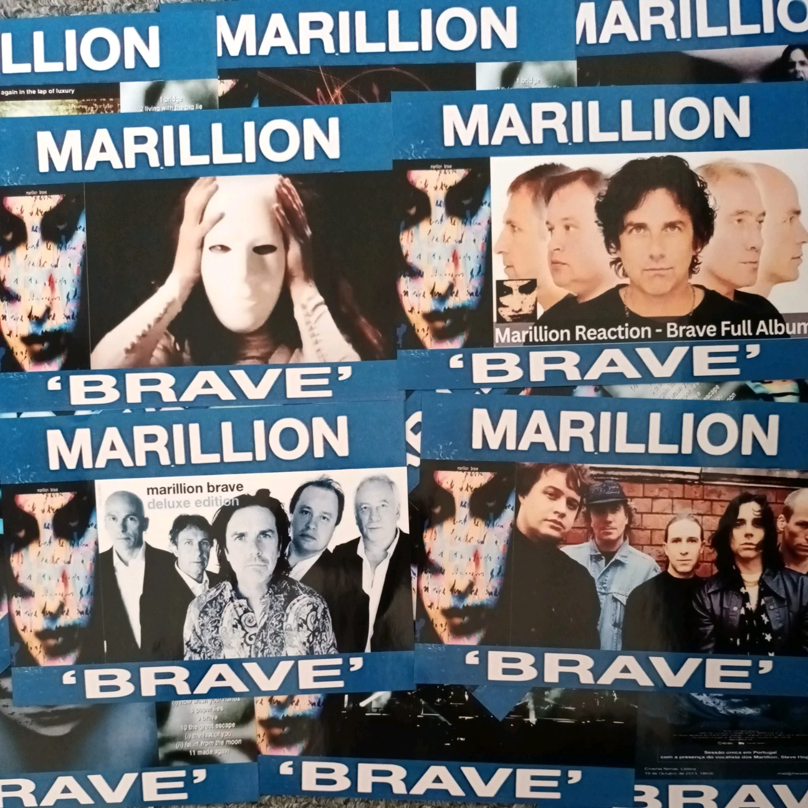 Marillion: Brave. 16 Promotional Unofficial 7×5ins Lobby Prints. NEW, image 2