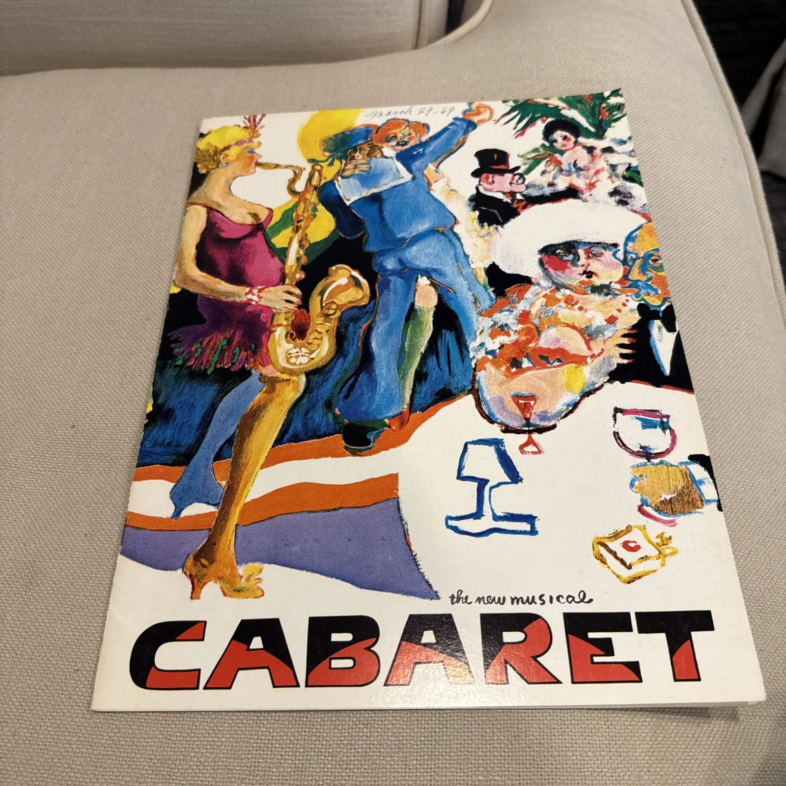 ORIGINAL 1967 Cabaret Musical Play Program w/ Special Record Masteroff, image 2