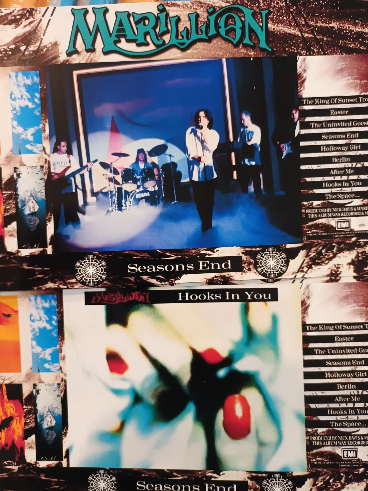 Marillion: Seasons End. 14 Promotional Unofficial 7×5ins Lobby Prints. NEW, изображение 5