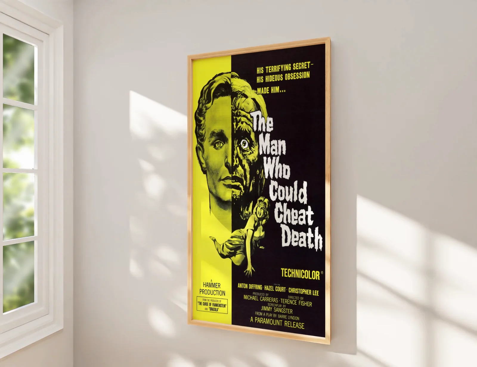 The Man Who Could Cheat Death - 1959 Hammer Restored 27.2" x 41" US One Sheet, изображение 2