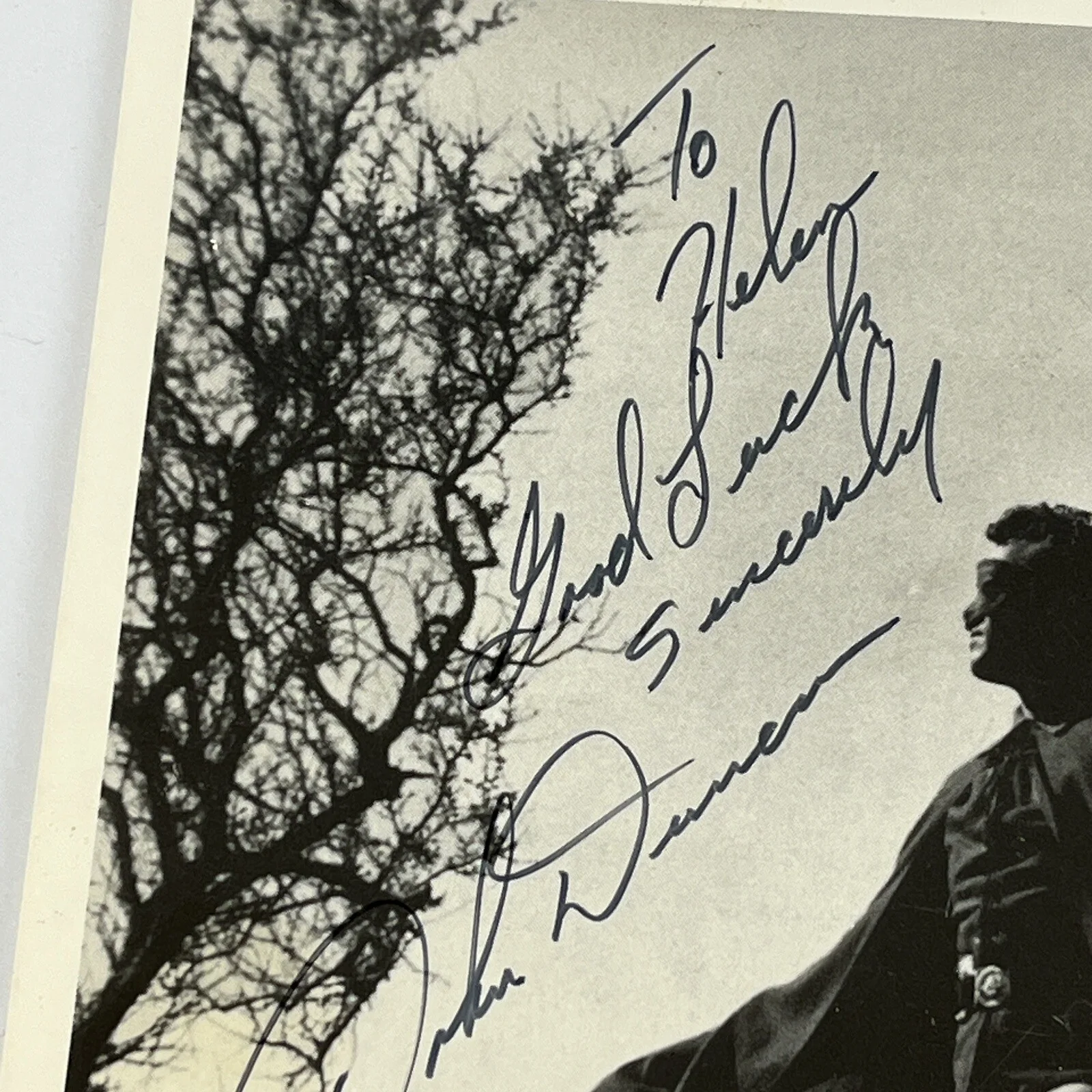 John Duncan — Batman ROBIN John Duncan Autographed Photo 8x10 Actor TV signed Black and White, image 2