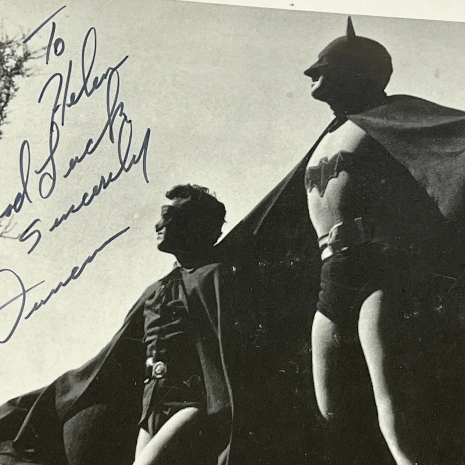John Duncan — Batman ROBIN John Duncan Autographed Photo 8x10 Actor TV signed Black and White, image 5