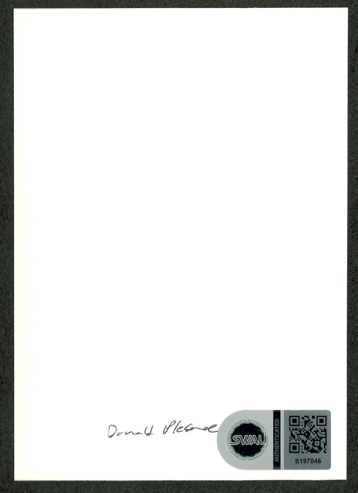 Donald Pleasence Signed Autographed 3.5 x 5 Photo SWAU Cert Halloween, image 2