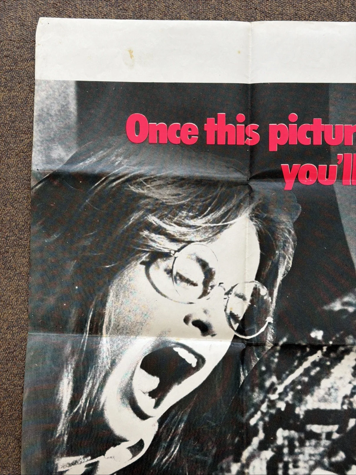 Vintage “S S S Snake” Movie Film Quad Poster (B Movie), изображение 2