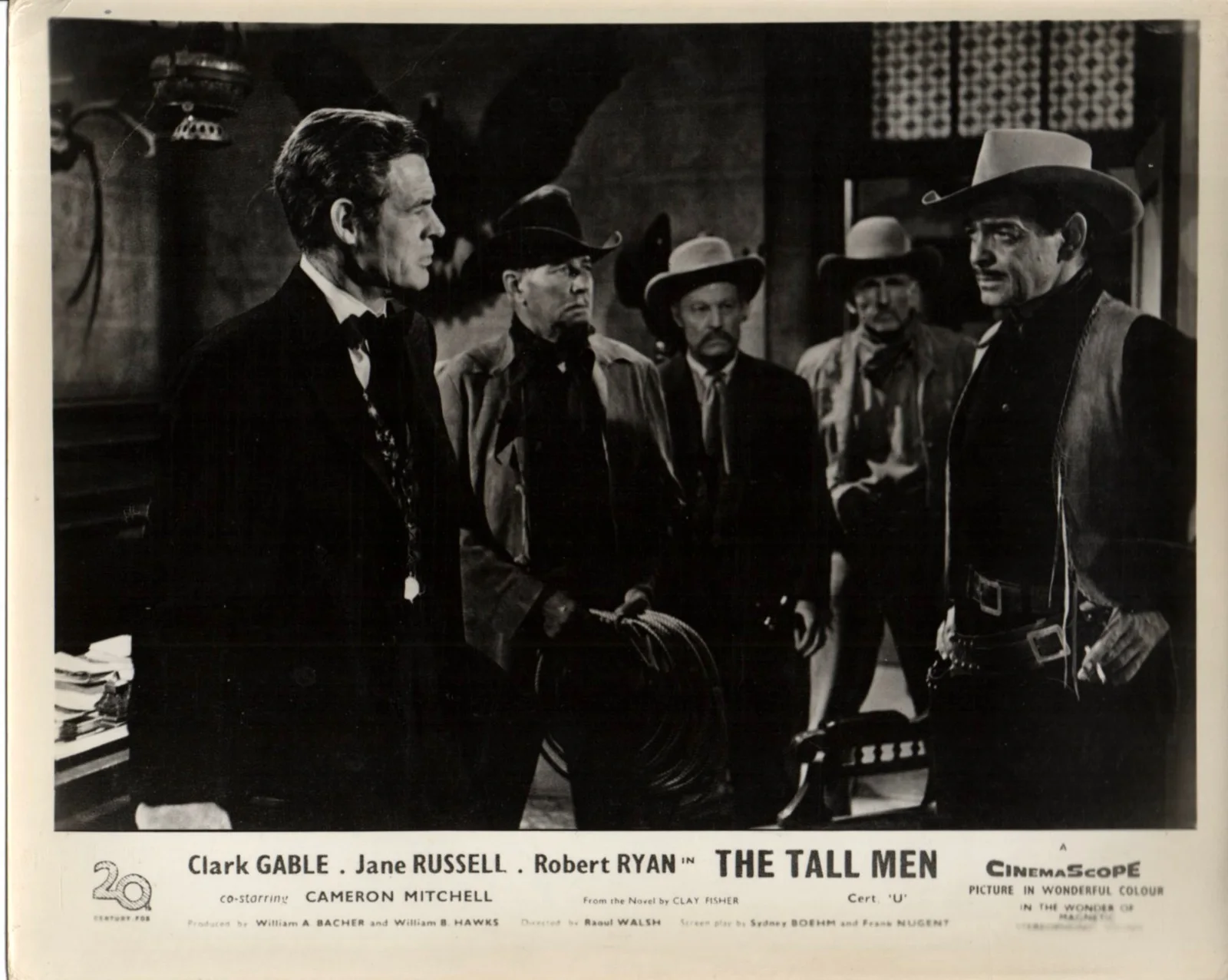 TALL MEN 1955 Clark Gable, Jane Russell, Robert Ryan UK 10x8 LOBBY SET, изображение 3
