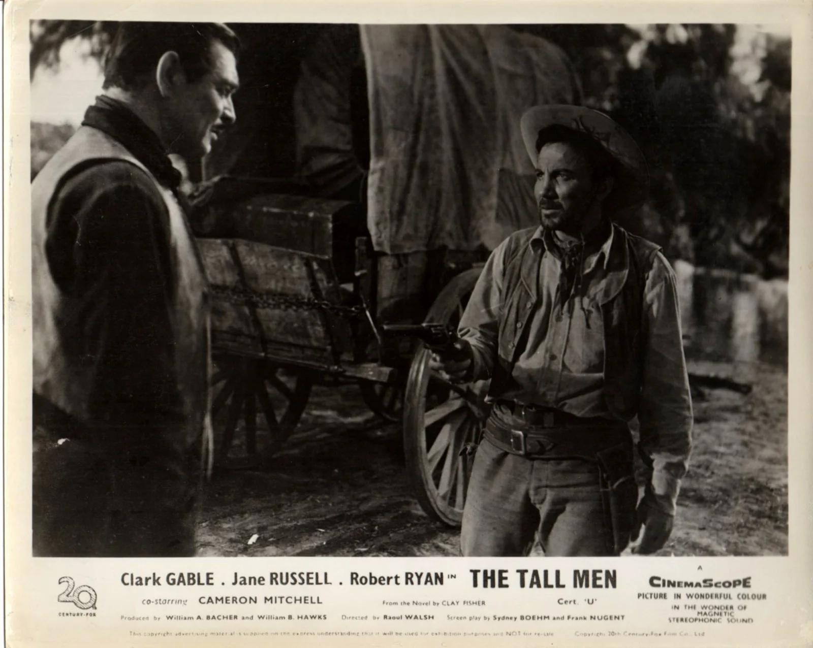 TALL MEN 1955 Clark Gable, Jane Russell, Robert Ryan UK 10x8 LOBBY SET, изображение 4