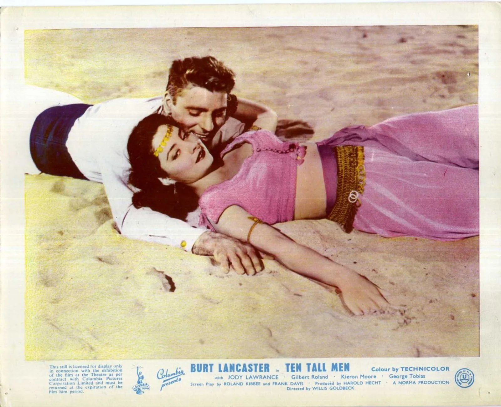 TEN TALL MEN 1951 Burt Lancaster, Jody Lawrance Gilbert Roland UK 10x8 LOBBY SET, изображение 2