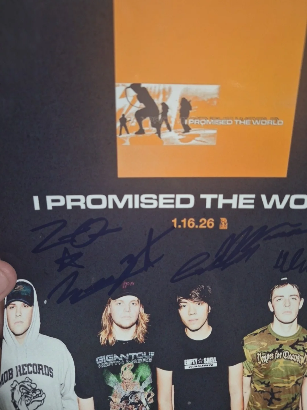 I Promised The World Rock Metal Band Musicians Signed 8x10 Photo, изображение 2