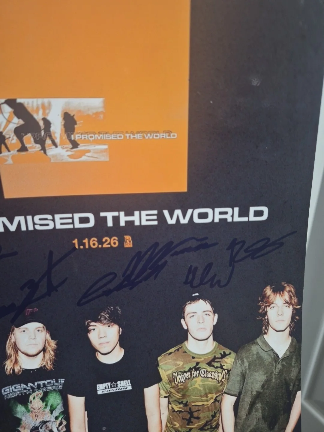 I Promised The World Rock Metal Band Musicians Signed 8x10 Photo, изображение 3
