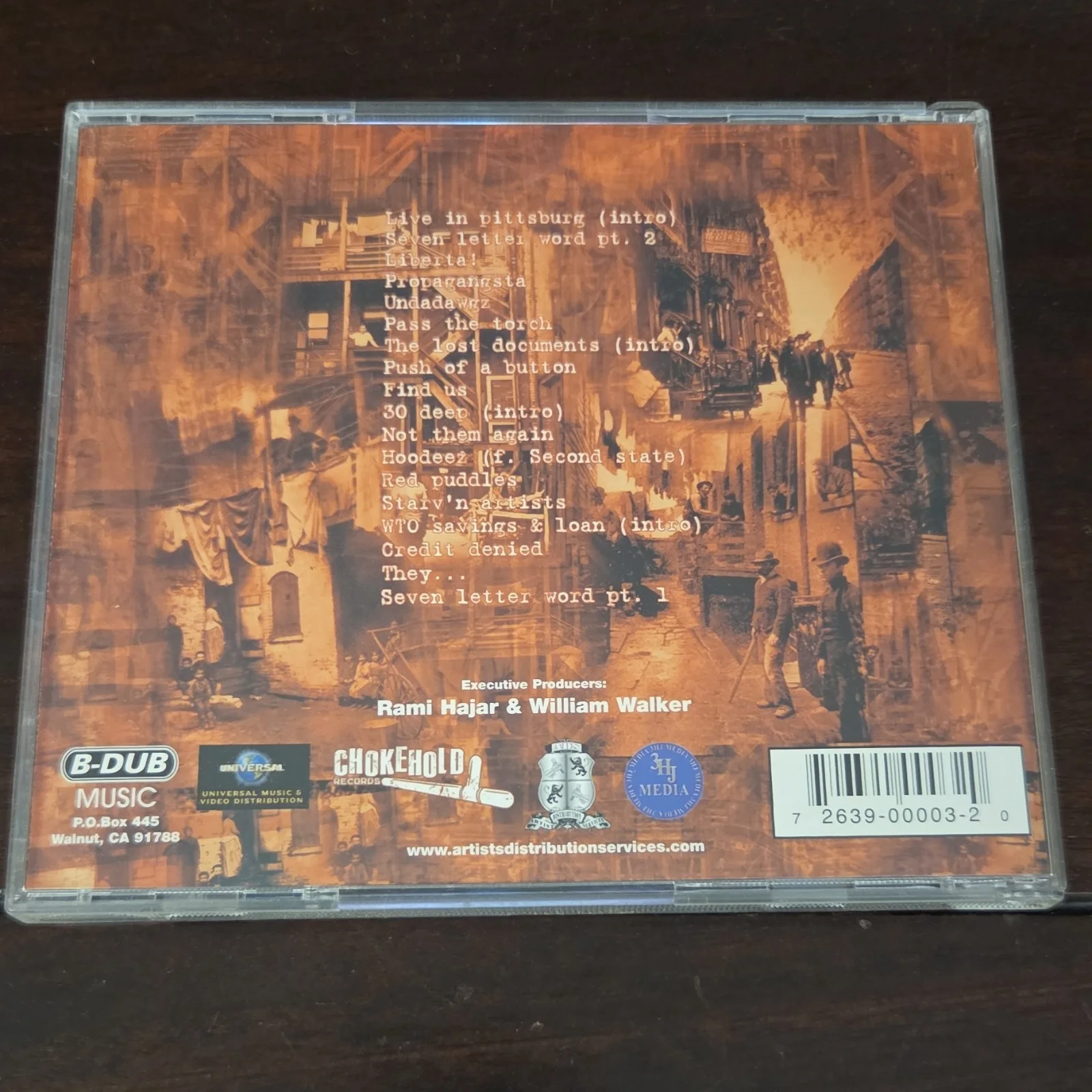 F.I.L.T.H.E.E. Immigrants Autographed Rap CD Chokehold Universal 2639-000092-2, image 2