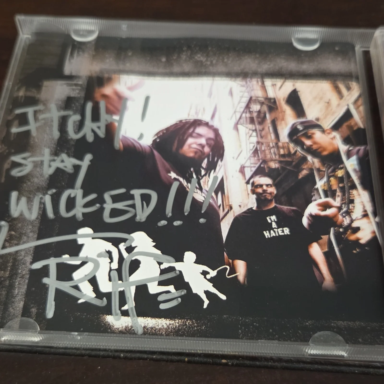 F.I.L.T.H.E.E. Immigrants Autographed Rap CD Chokehold Universal 2639-000092-2, image 4