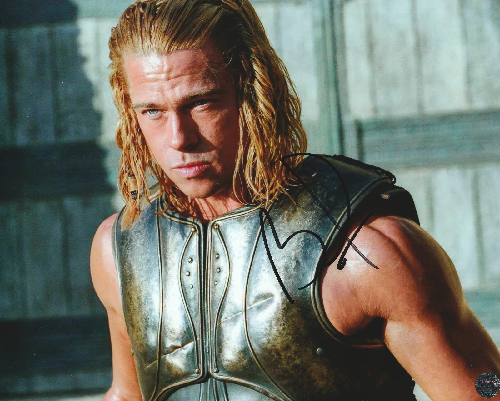 Brad Pitt — Brad Pitt Signed Autographed SEXY HOT Troy 8x10 Photo with COA/Matching Hologram