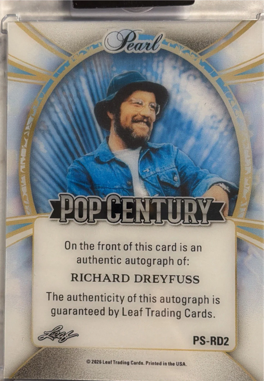 Richard Dreyfuss Autographed card 4/6 RARE PEARL, image 2