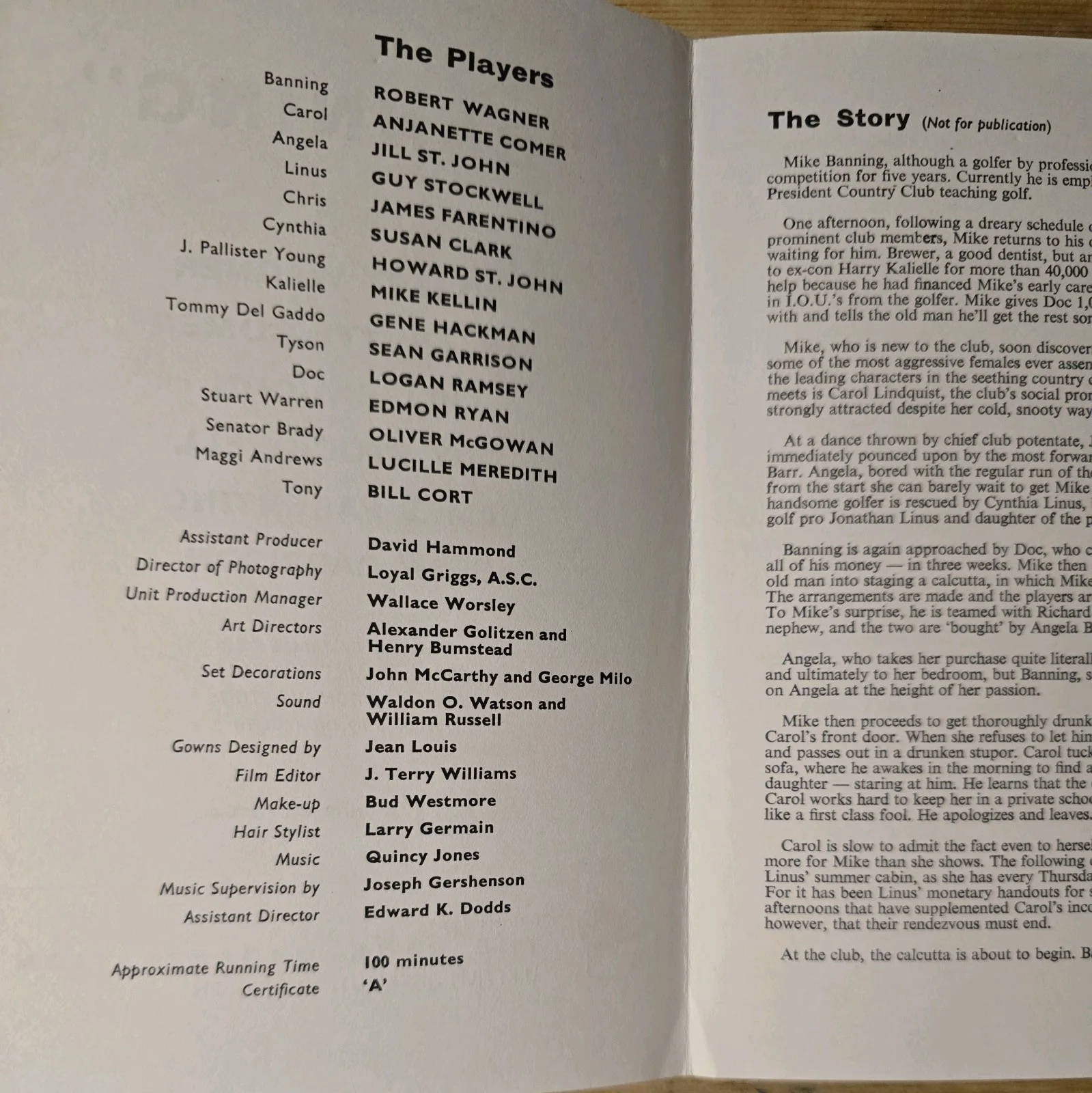 BANNING 1967 UK press booklet Ron Winston Robert Wagner Jill St John, изображение 2