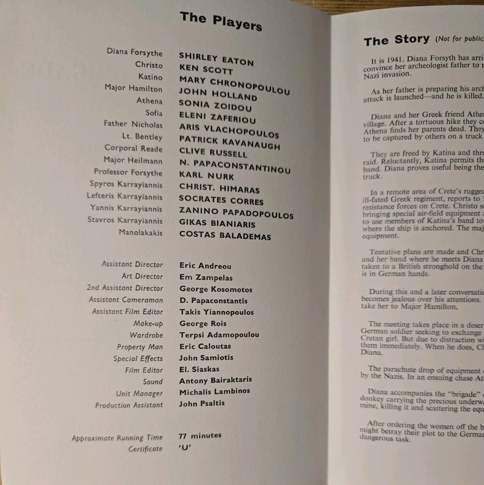 THE NAKED BRIGADE 1965 UK press booklet Shirley Eaton Ken Scott Maury Dexter, изображение 2