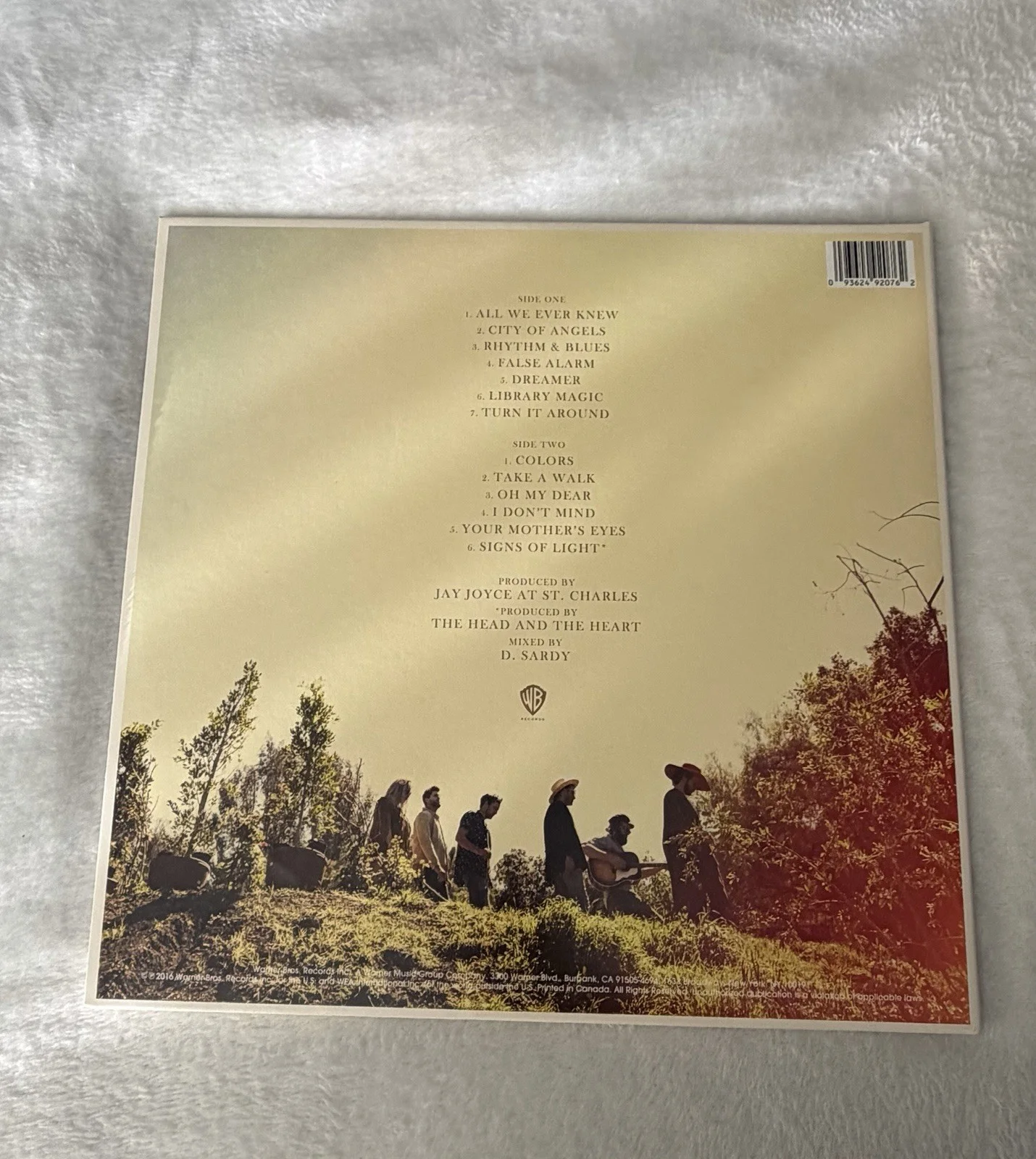 The Head and the Heart Signs of Light Vinyl LP 2016 Warner Bro Indie Folk Record, изображение 2