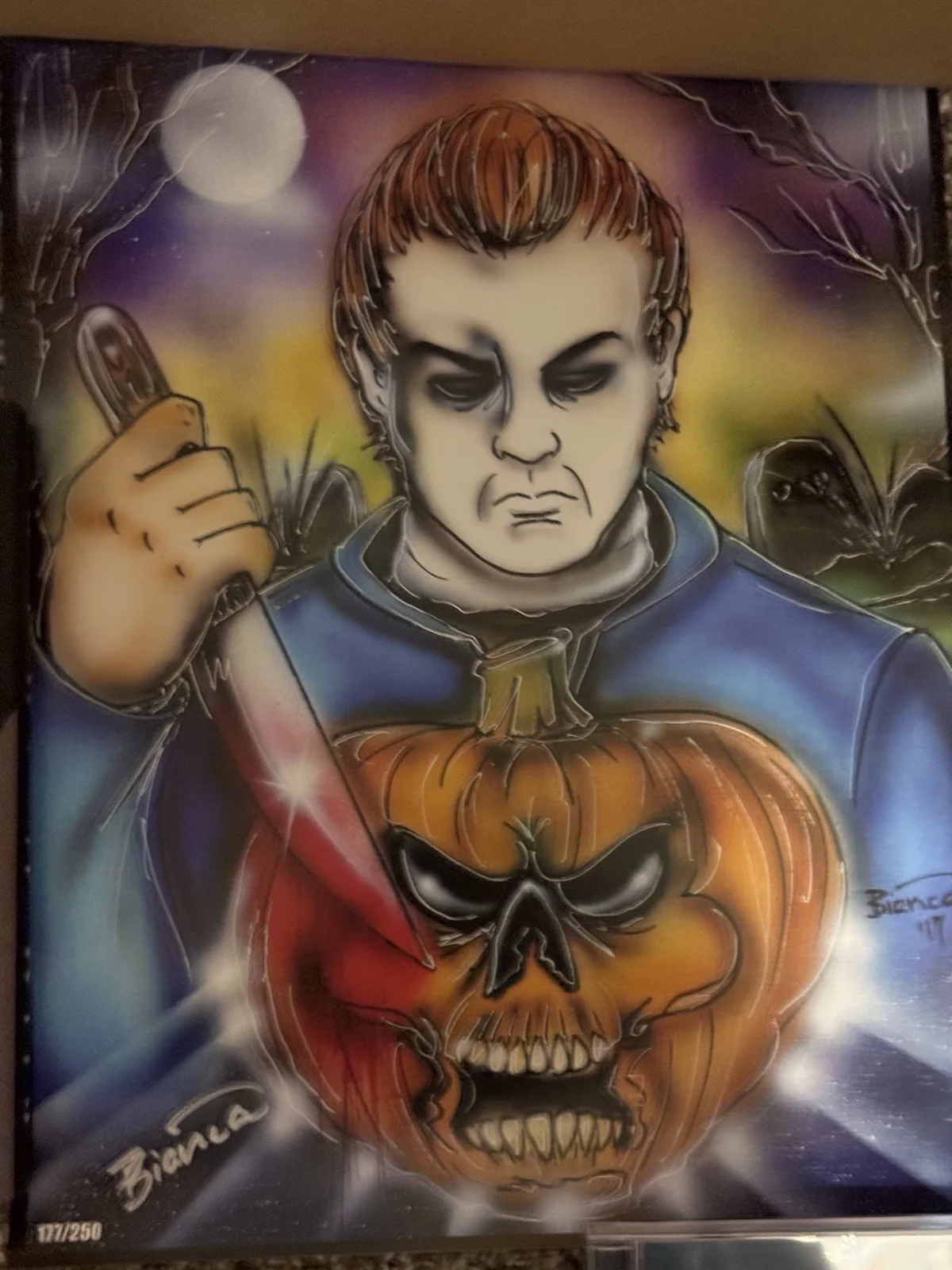 Bianca ’17 Halloween Print 177/250 – Signed – Limited Edition, image 2