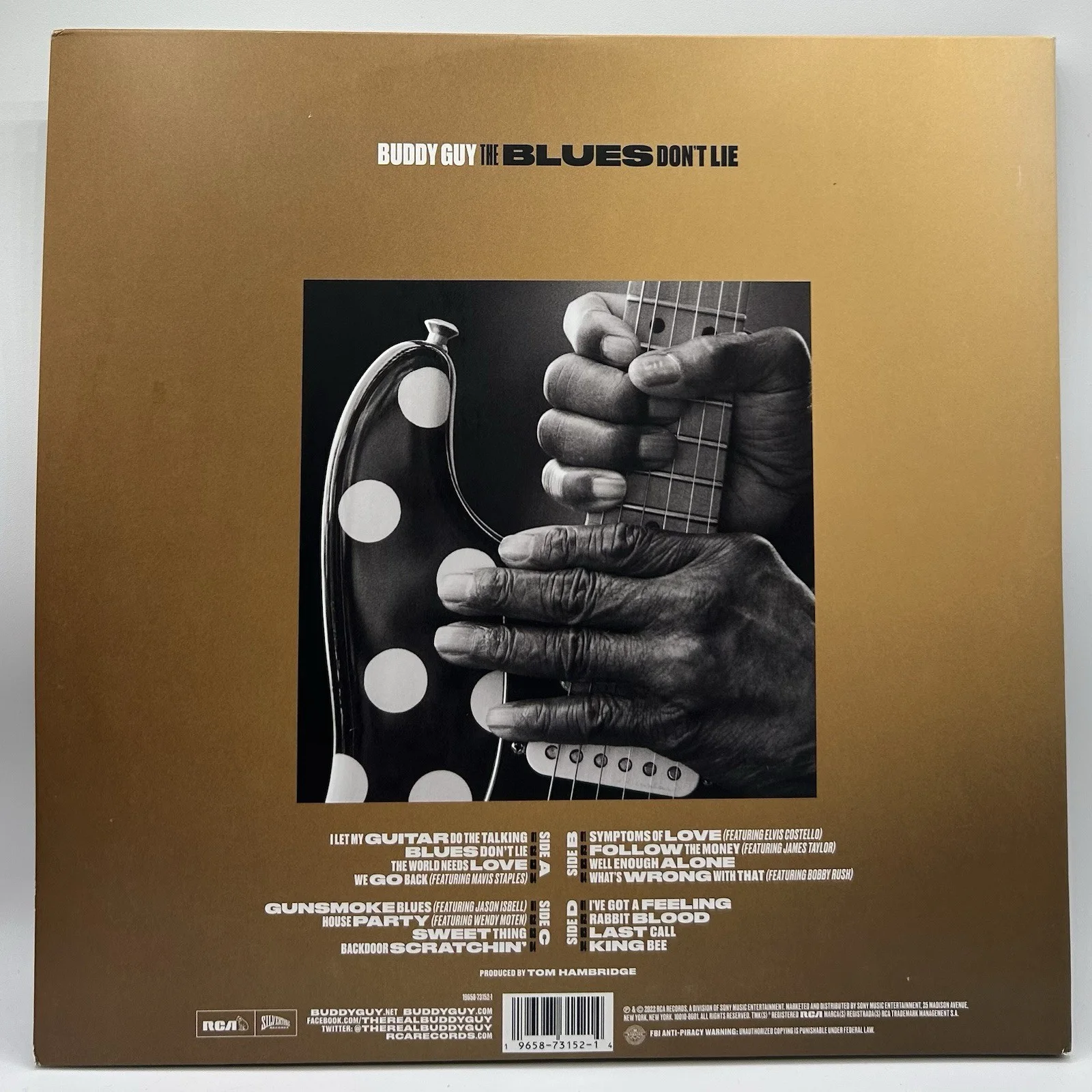 Buddy Guy Signed The Blues Don't Lie Vinyl Record Autographed, image 3