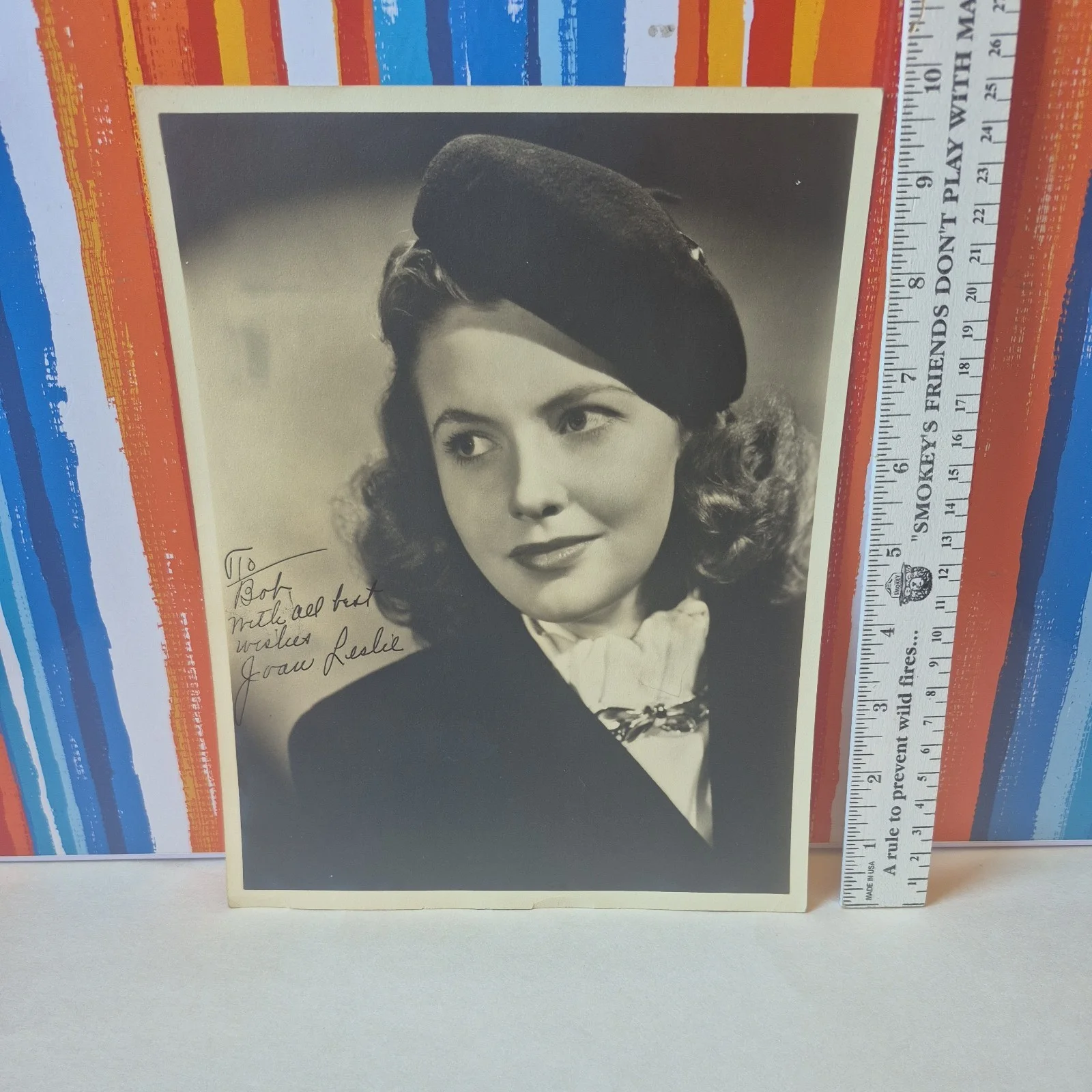 Joan Leslie — Vintage JOAN LESLIE Autographed 8X10 Photo Movie actress personalized Beautiful, изображение 2