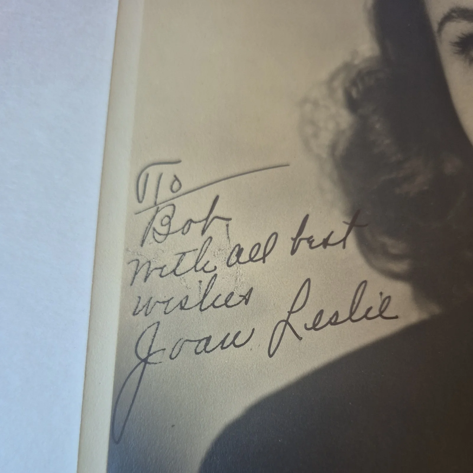 Joan Leslie — Vintage JOAN LESLIE Autographed 8X10 Photo Movie actress personalized Beautiful, изображение 4
