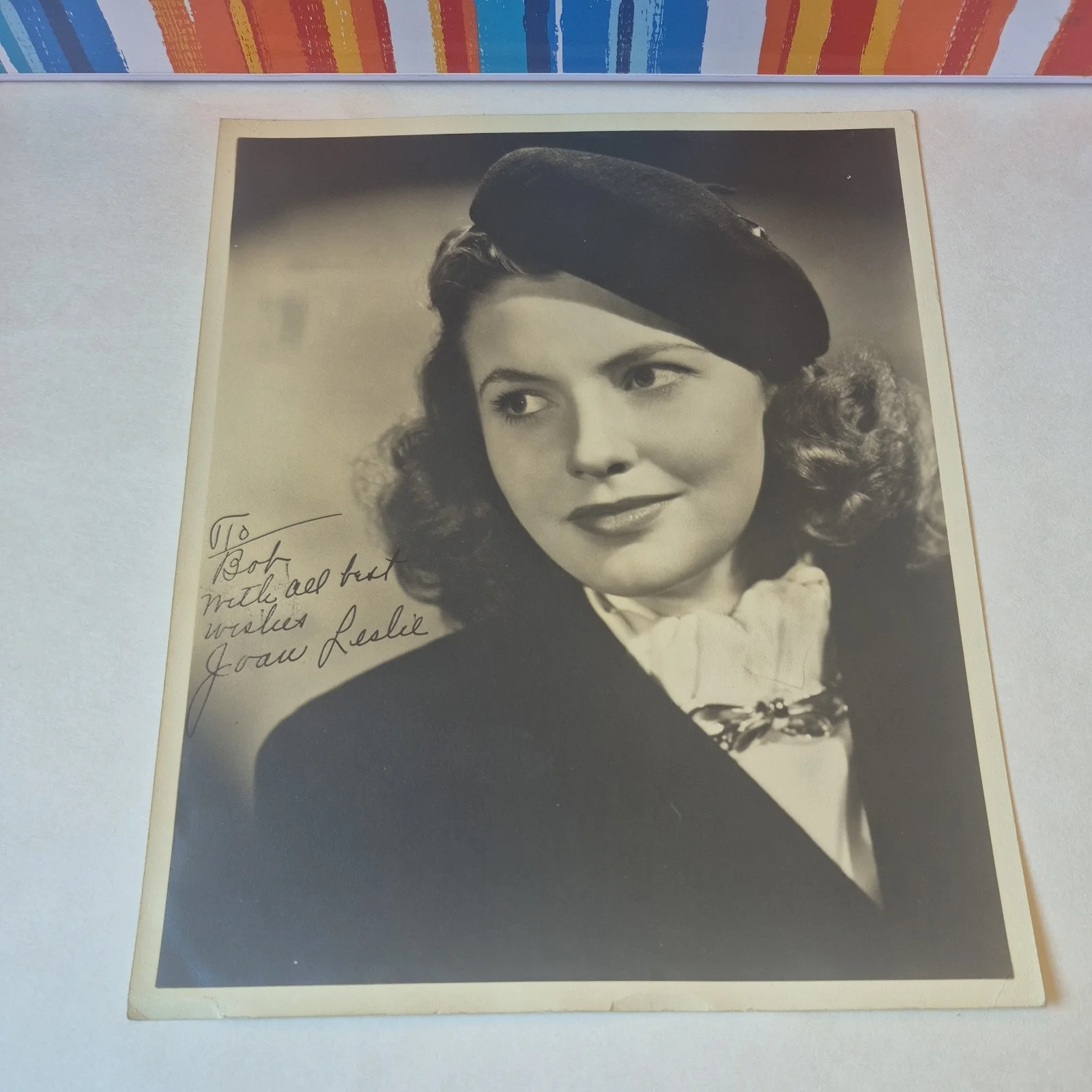 Joan Leslie — Vintage JOAN LESLIE Autographed 8X10 Photo Movie actress personalized Beautiful, изображение 5