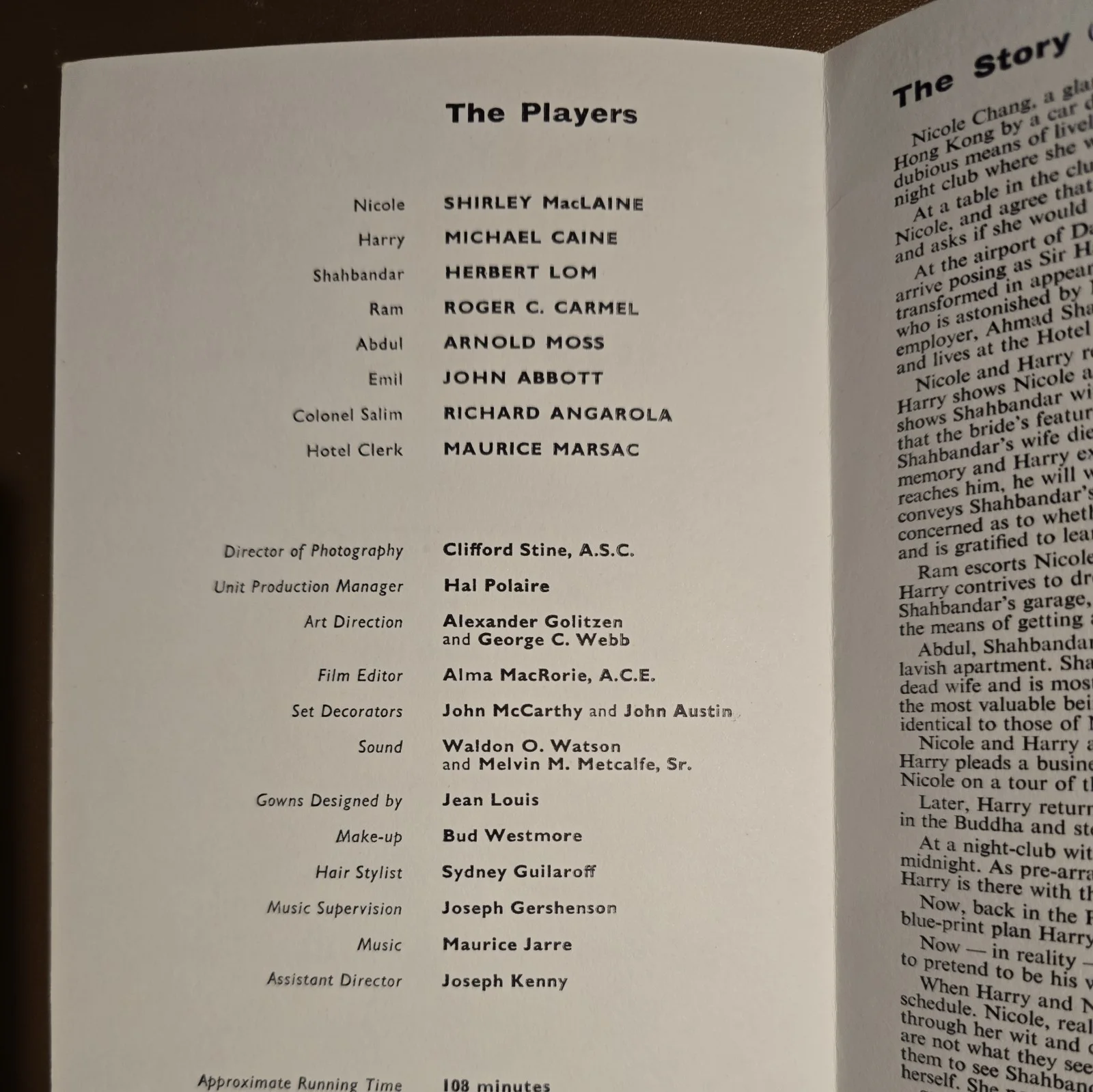 GAMBIT press book screening Shirley MacLaine Michael Caine Herbert Lom Neame, изображение 2