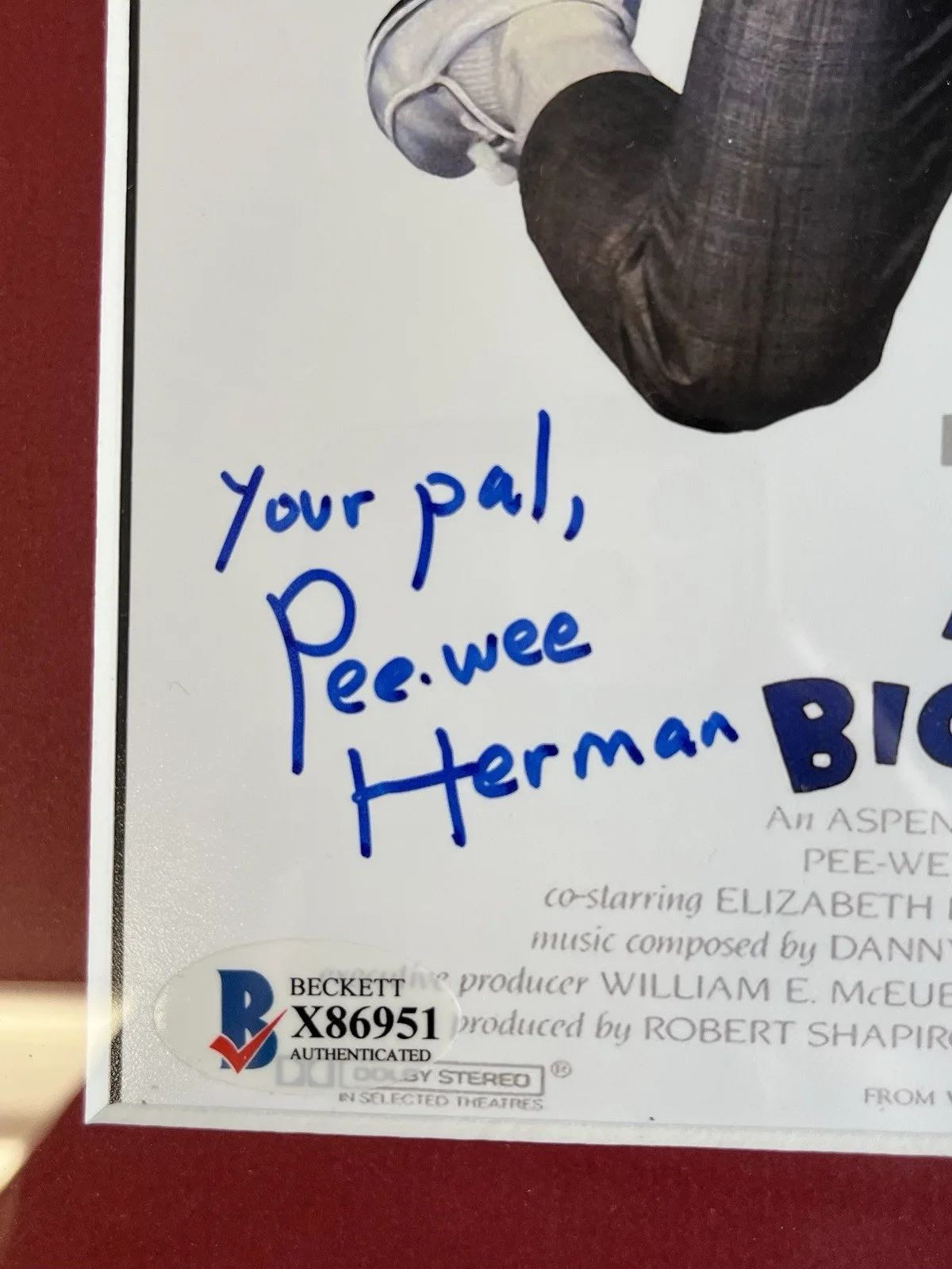 Paul Reubens — Paul Reubens Pee Wee Herman Signed Autograph 8x10 Beckett BAS, image 3