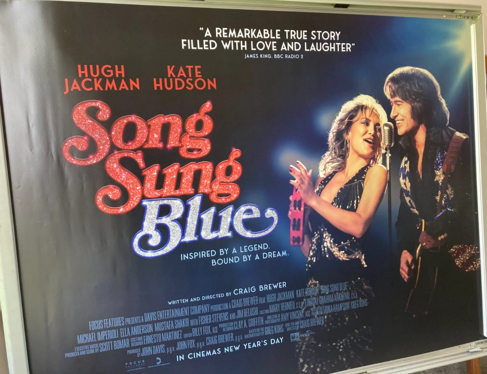 Cinema Poster: SONG SUNG BLUE 2026 (Quad) Hugh Jackman Kate Hudson Ella Anderson, изображение 3