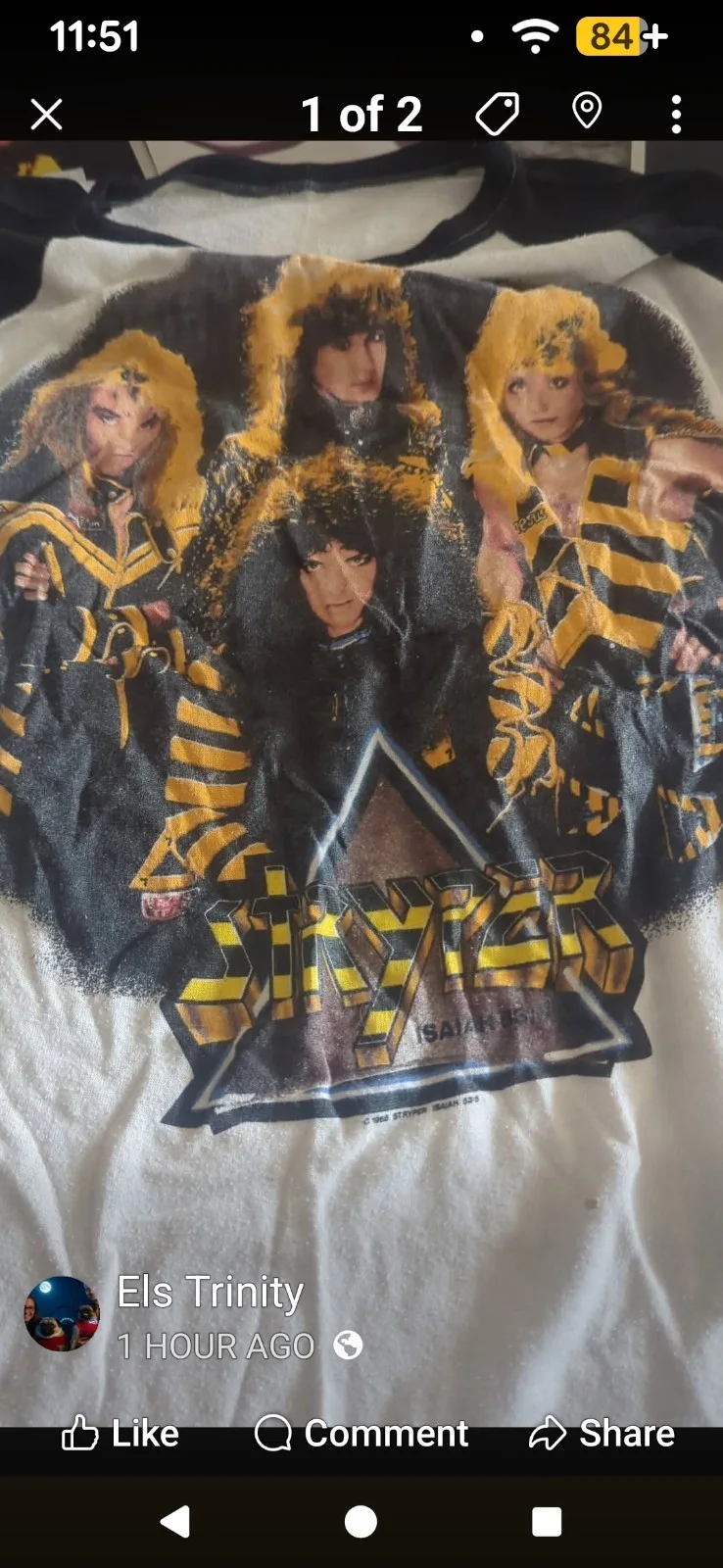 Stryper Autographed Men's T-Shirt To Hell With The Devil Tour '87 Original, изображение 2