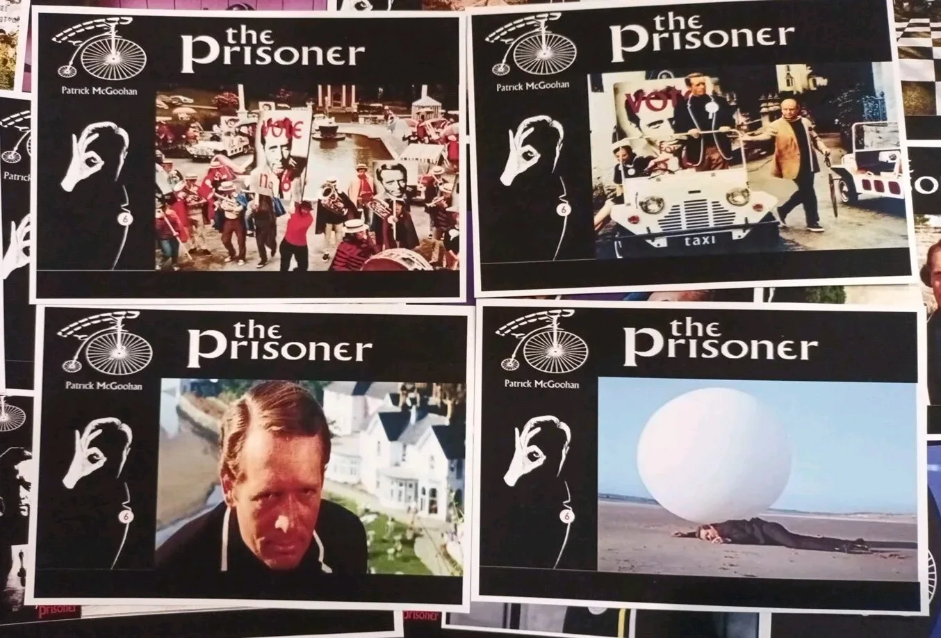 The Prisoner 1969. 12 Unoffical Matt Finsh 7x5ins Lobby Cards.New, изображение 2