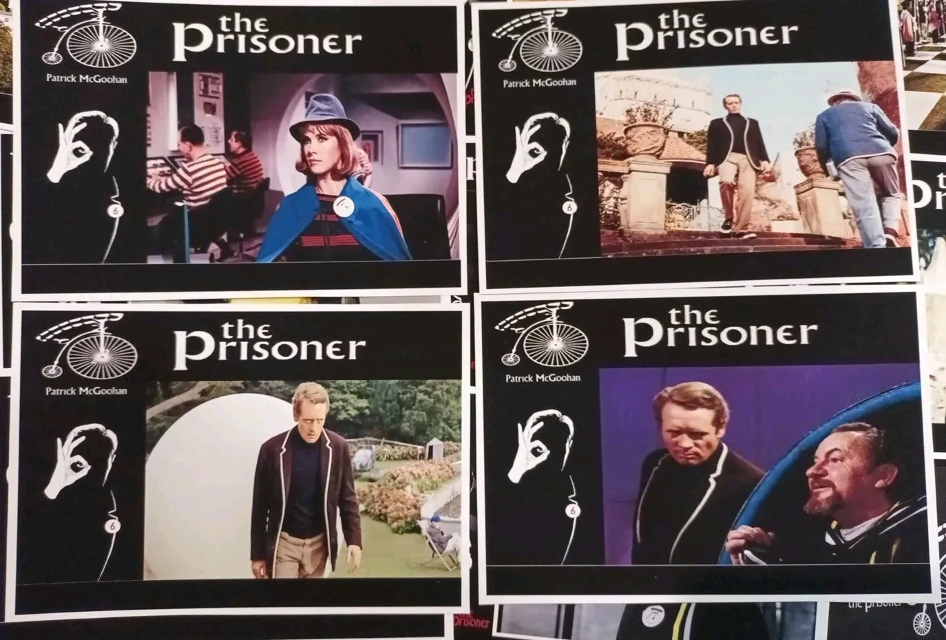 The Prisoner 1969. 12 Unoffical Matt Finsh 7x5ins Lobby Cards.New, изображение 3