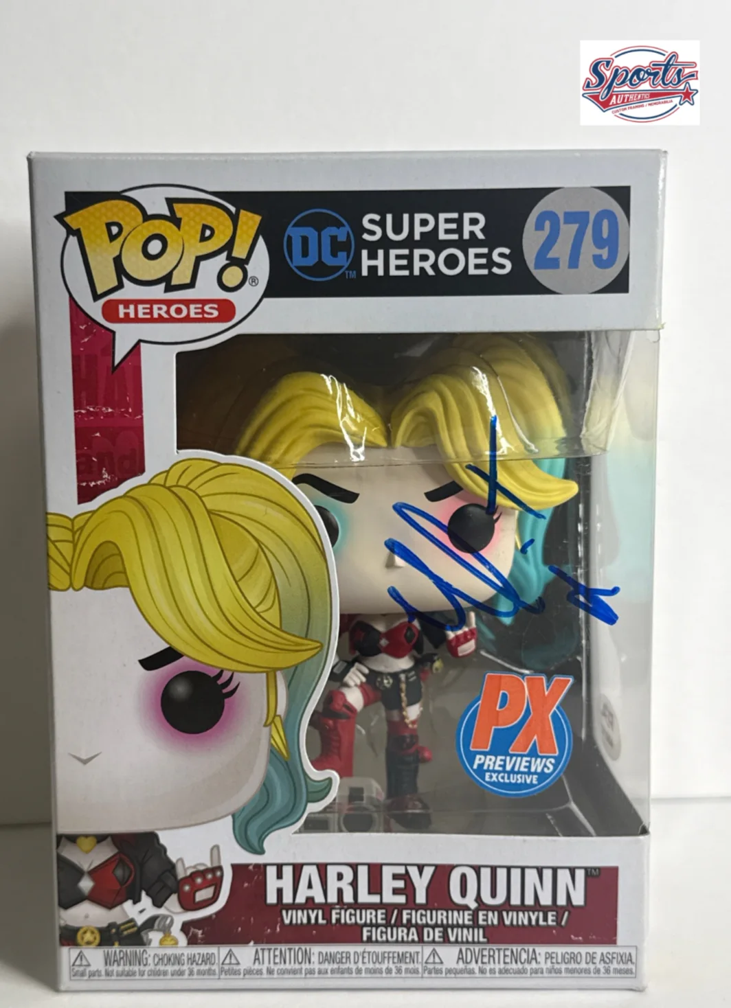 Margot Robbie — Margot Robbie Signed DC Super Heroes Harley Quinn Funko #279 PSA AQ69182