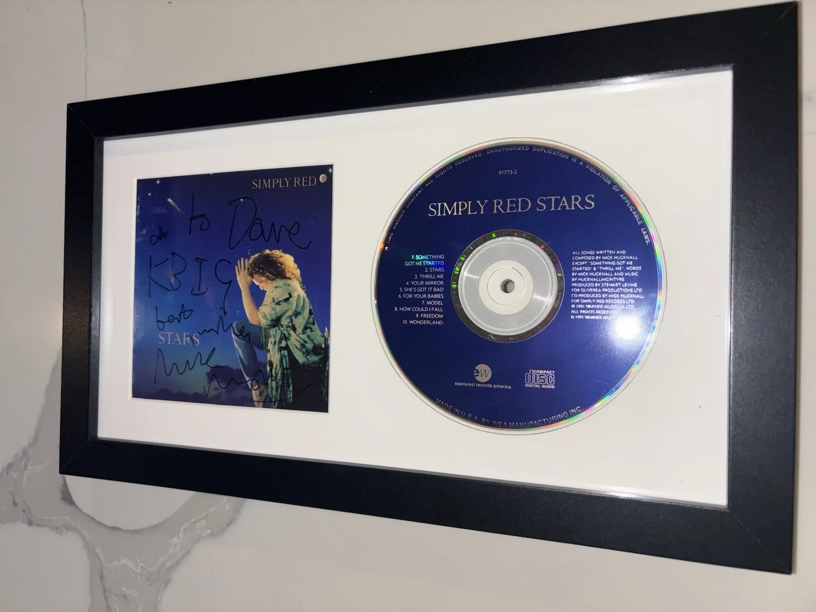 Simply Red, Mick Hucknell, Signed And Inscribed “Stars” CD Booklet/CD. Rare Find, image 4