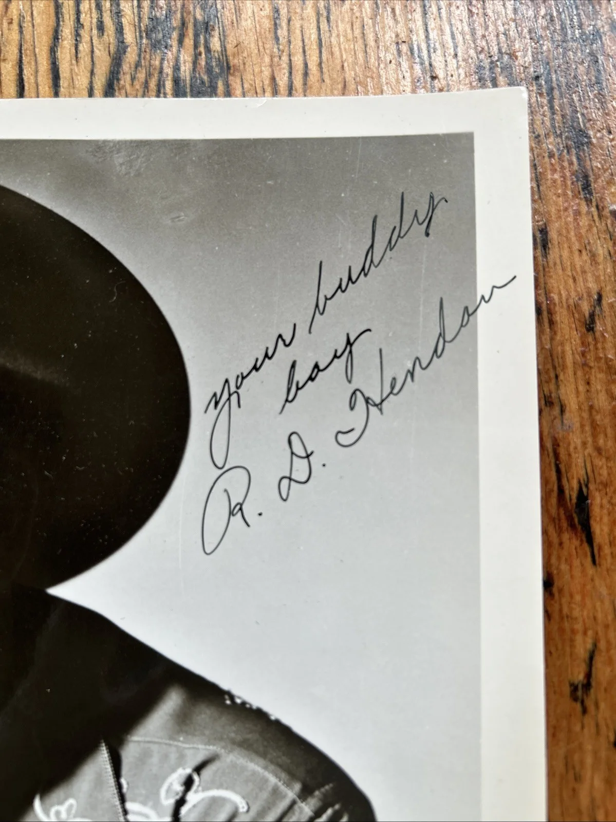 Vintage Country R. D. Henson Signed Photo, изображение 2