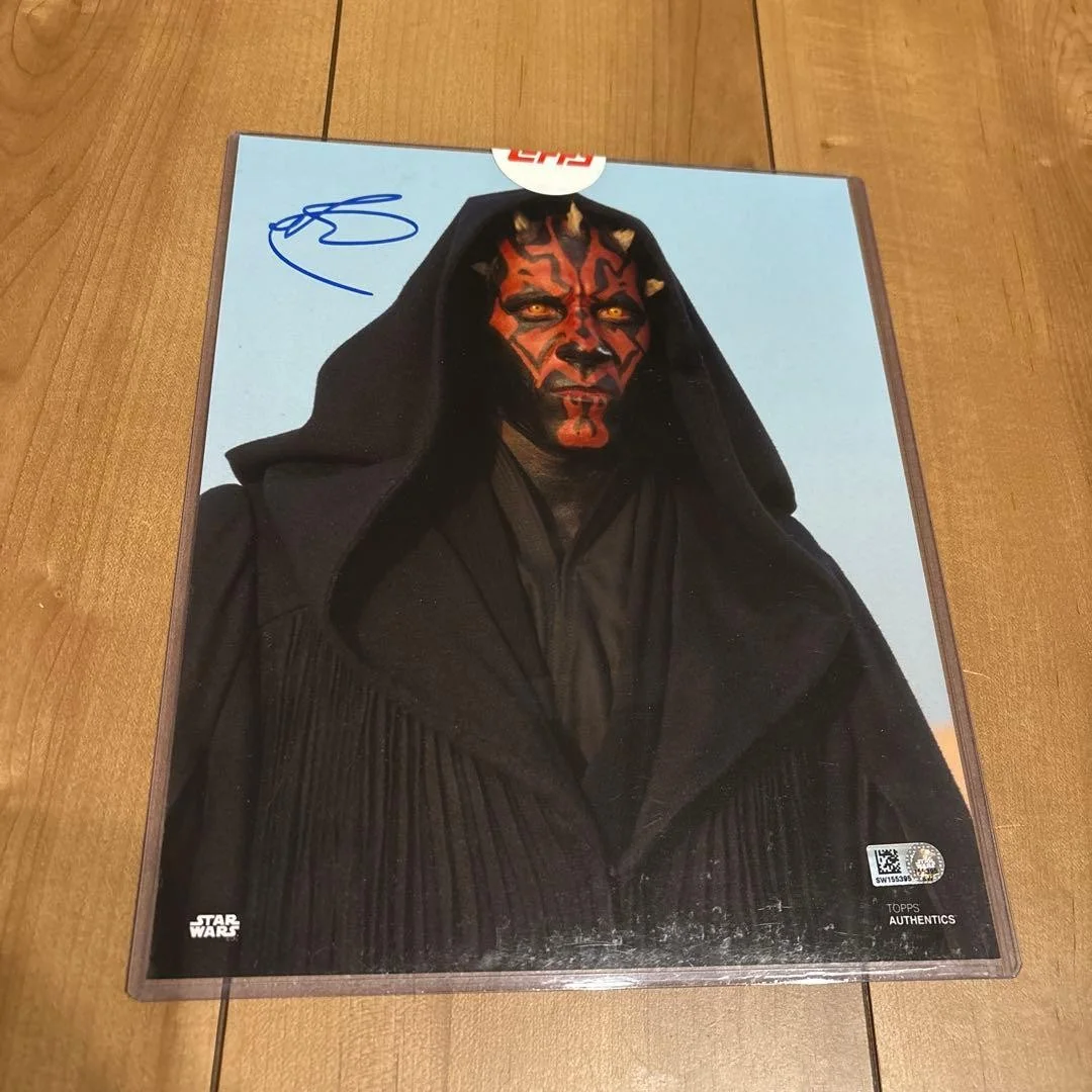 Ray Park — Ray Park Darth Maul 2019 Topps Star Wars Authentics Signed 8x10 Photo Auto Good, изображение 2