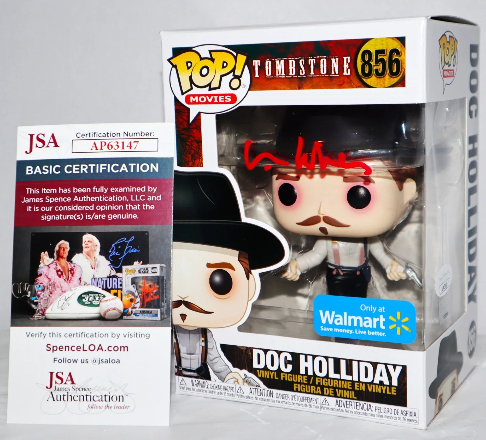 Val Kilmer — 🤠🐎🔥 Val Kilmer Signed Autographed Doc Holliday Tombstone Funko POP JSA PSA, изображение 2