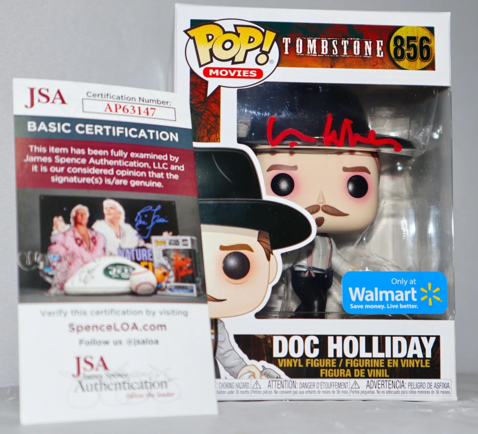 Val Kilmer — 🤠🐎🔥 Val Kilmer Signed Autographed Doc Holliday Tombstone Funko POP JSA PSA, изображение 3