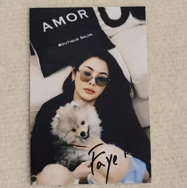 2024 Thai Drama Love Fill Blank Faye Peraya's Signature Photo 6-inch, изображение 3