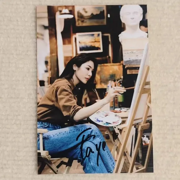 2024 Thai Drama Love Fill Blank Faye Peraya's Signature Photo 6-inch, изображение 4