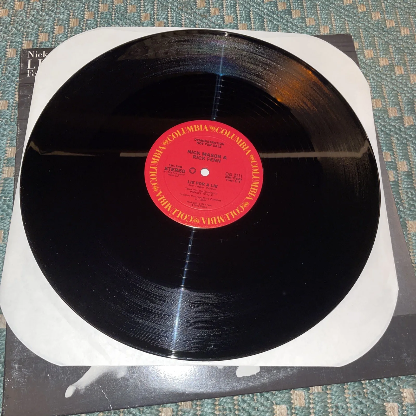 Nick Mason-SIGNED-Pink Floyd-Lie for Lie-Rick Fenn-David Gilmour PROMO Profiles, изображение 5