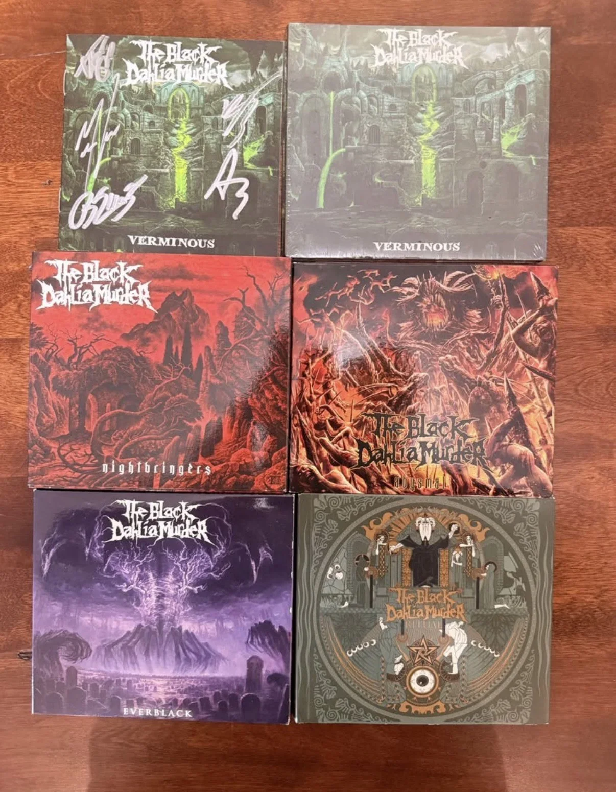The Black Dahlia Murder 5 CD Lot + Band Signed CD Booklet, image 2