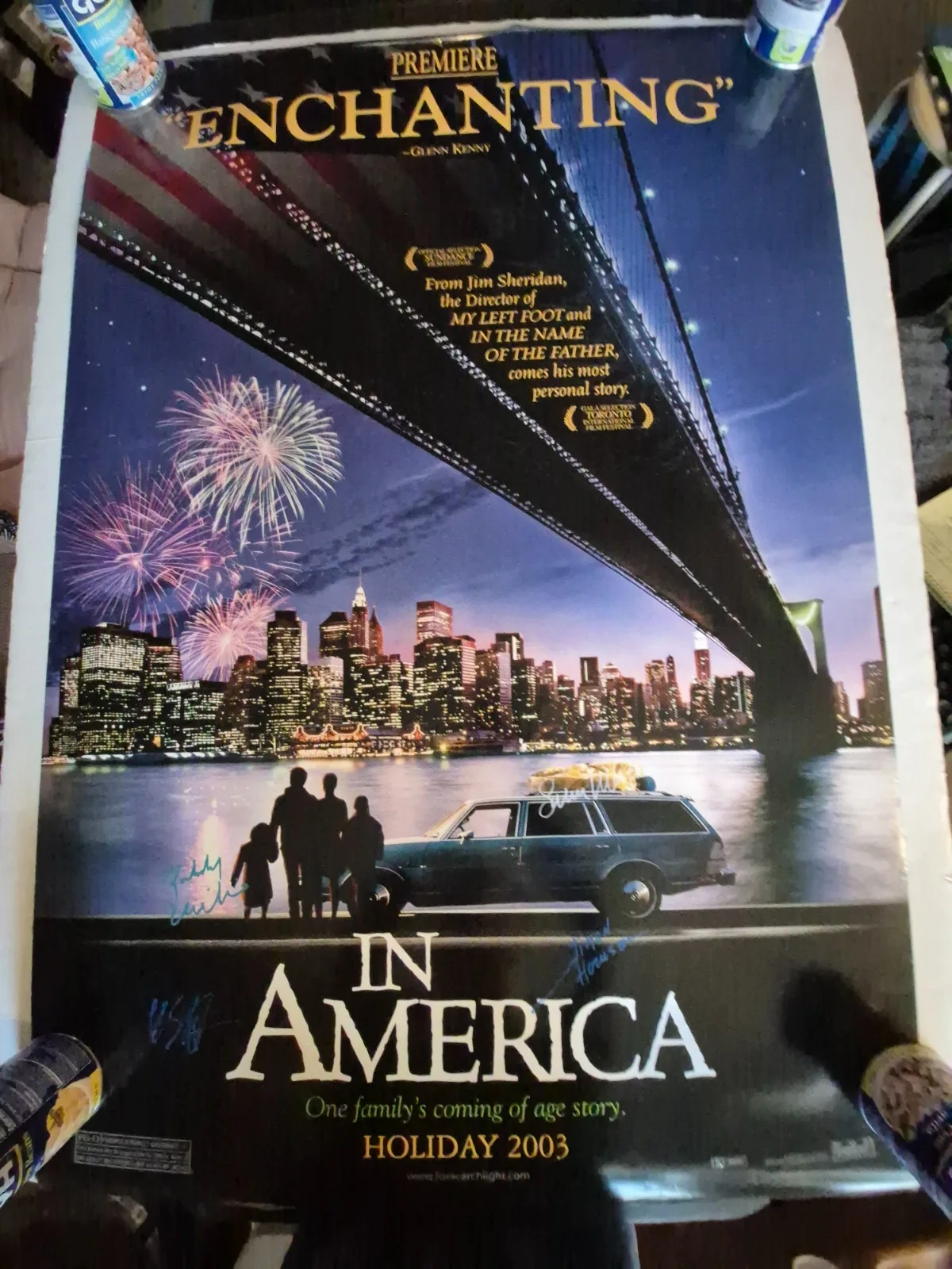 see below — IN AMERICA --CAST SIGNED MOVIE POSTER-w/COA ' ekim