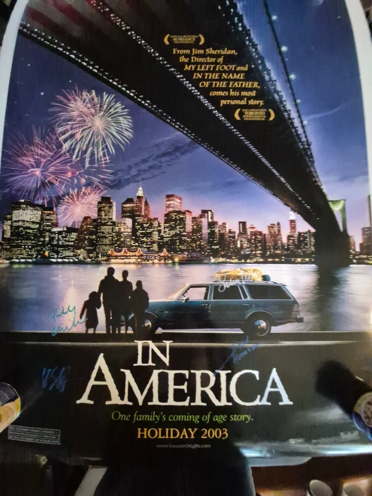 see below — IN AMERICA --CAST SIGNED MOVIE POSTER-w/COA ' ekim, image 2