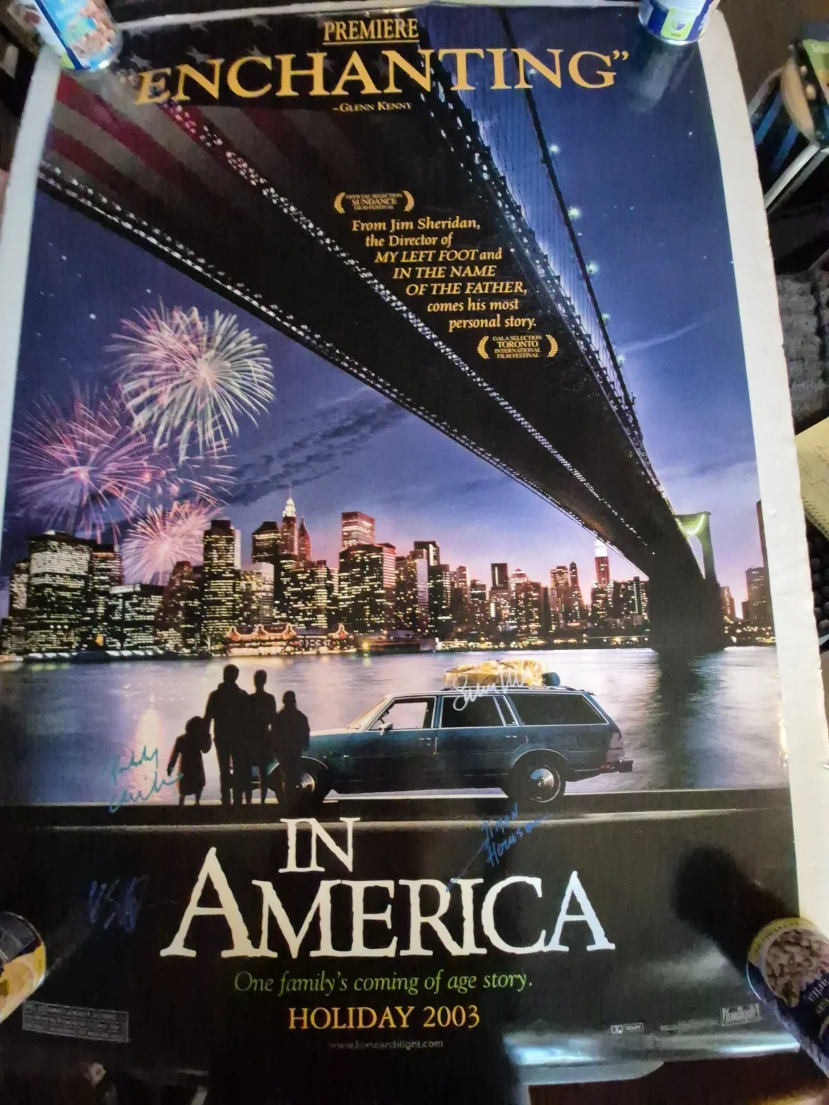 see below — IN AMERICA --CAST SIGNED MOVIE POSTER-w/COA ' ekim, image 3