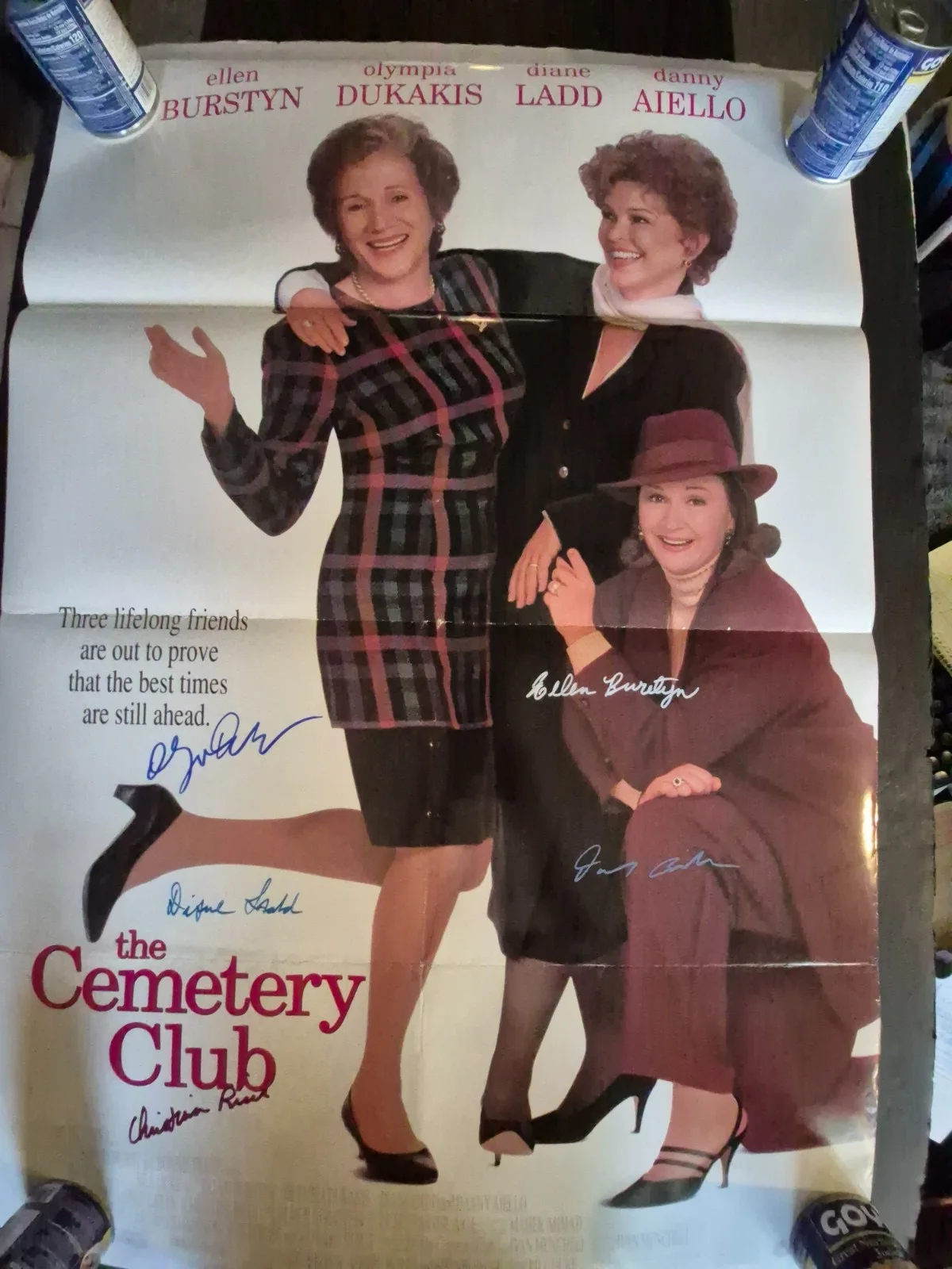 see below — THE CEMETARY CLUB - CAST SIGNED MOVIE POSTER-w/COA ' ekim, изображение 2