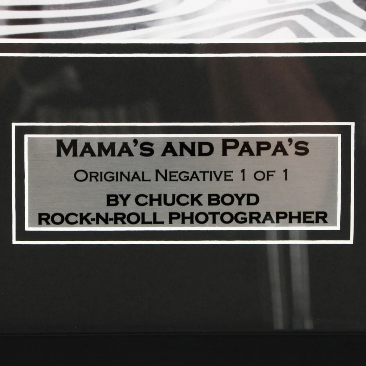 Mama's and the Papa's Original Negative w/ Photograph Display Chuck Boyd Phot..., image 2