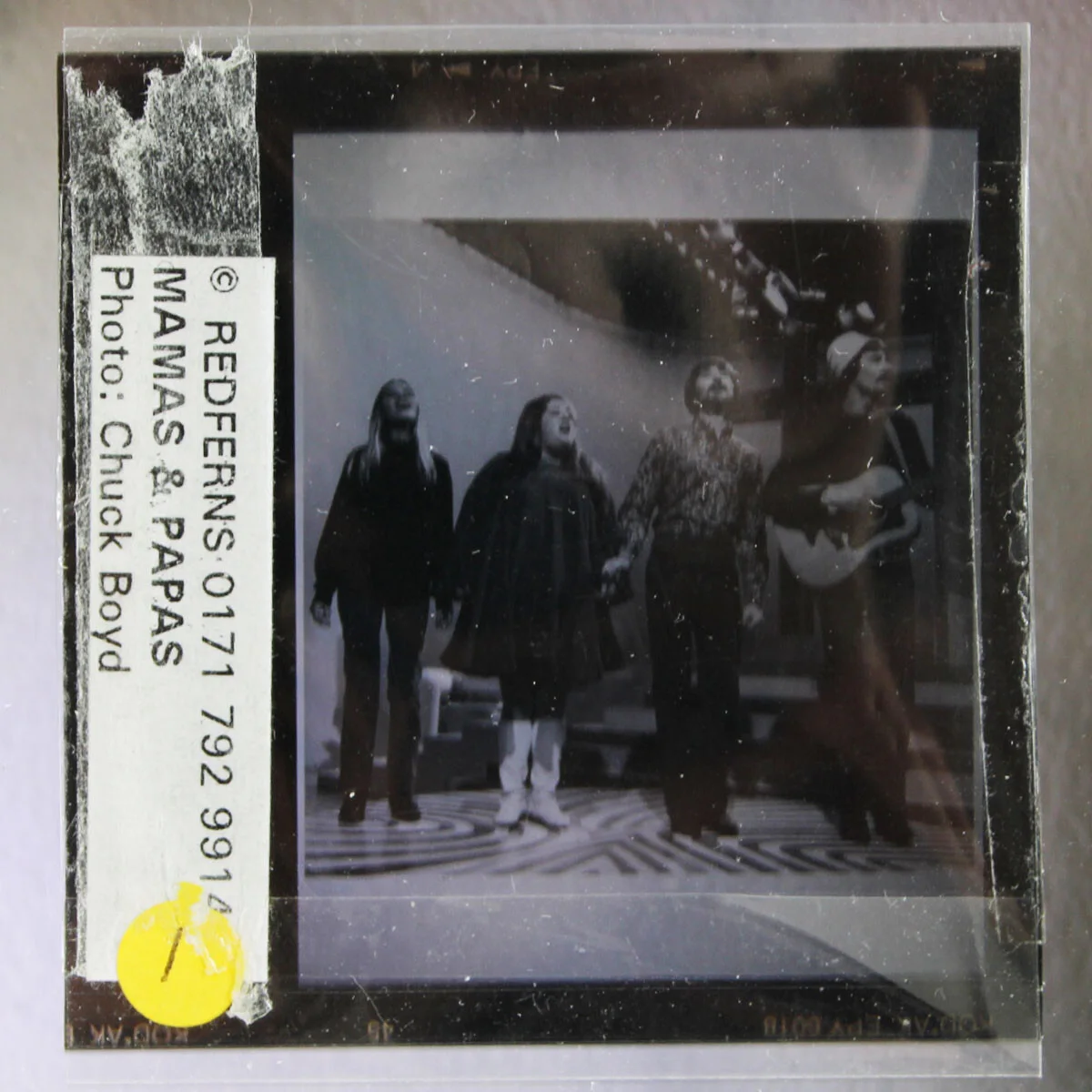 Mama's and the Papa's Original Negative w/ Photograph Display Chuck Boyd Phot..., image 4