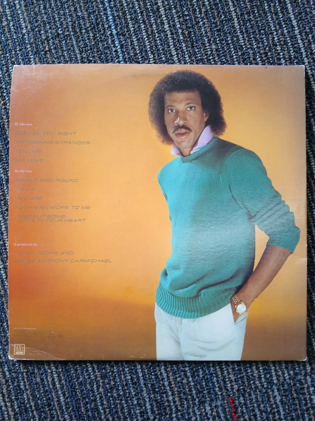 Lionel Richie Rare Signed Autographed Vinyl Record Album 1982, image 4
